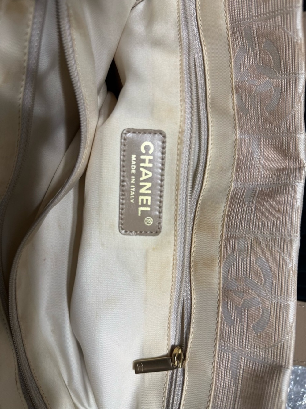 Chanel Beige Travel Tote Bag with COA - Picture 7 of 16